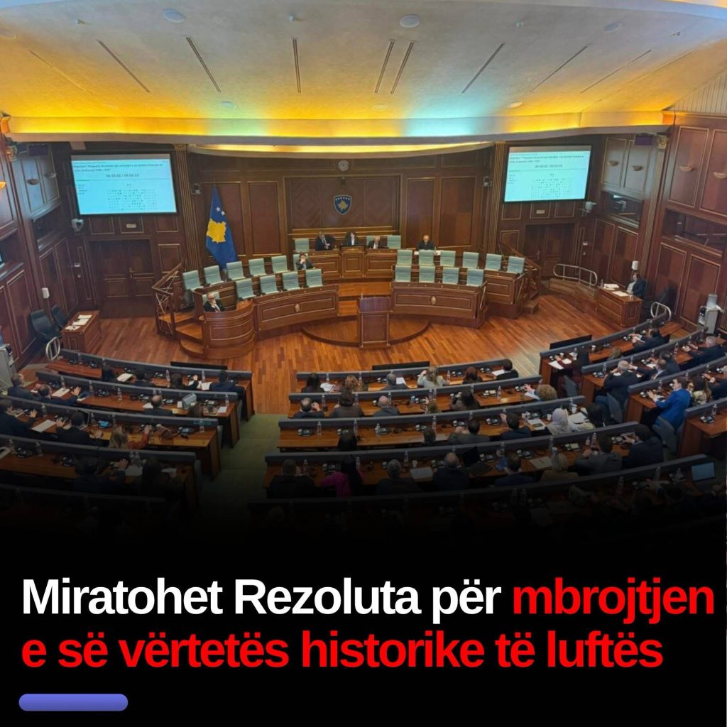 Me 90 vota për, miratohet Rezoluta për mbrojtjen e së vërtetës historike të luftës